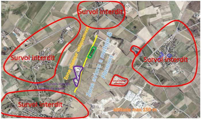 Zones de vols du GAM Gen�ve