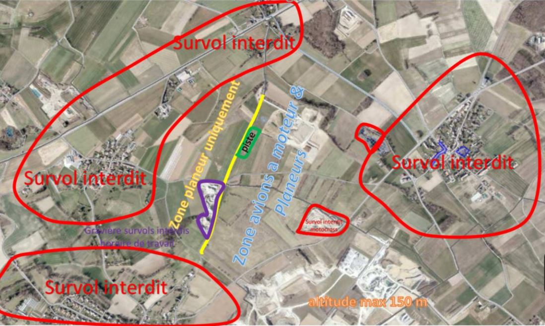 Zones de vols du GAM Genève